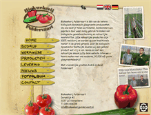 Tablet Screenshot of biokwekerijpoldervaart.nl